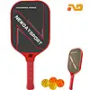 ND-C06 Red Grip Handle Rough Textured Pickleball Bat